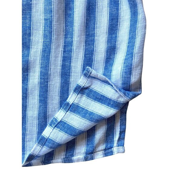 Rails Blouse Kirstie Top Casablanca Stripe Size Medium Linen Blend $168. Striped - Picture 5 of 8